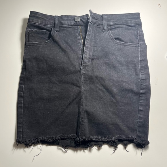 Garage Black Denim Skirt - Picture 1 of 3